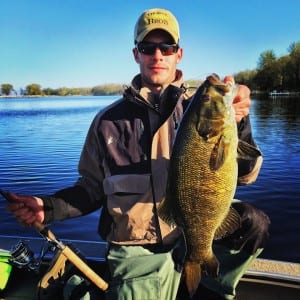 This Minnesota Smallmouth was caught near a staging area where fish were prepping for the spawn