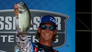 Seth weighing in his day one limit at Texoma (Photo: BASS)