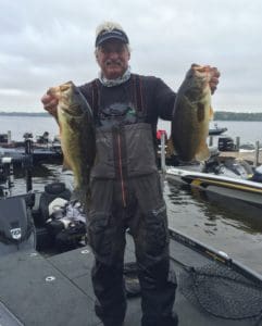 Being able to control his boat in the wind with the Minn Kota Ultrex allowed Scott to catch these two beauties